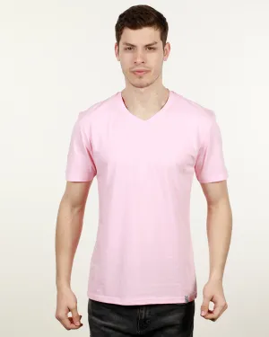 Luxury V Neck Tee Fuscia