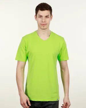 Luxury V Neck Tee - Neon