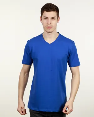 Luxury V Neck Tee - Royal