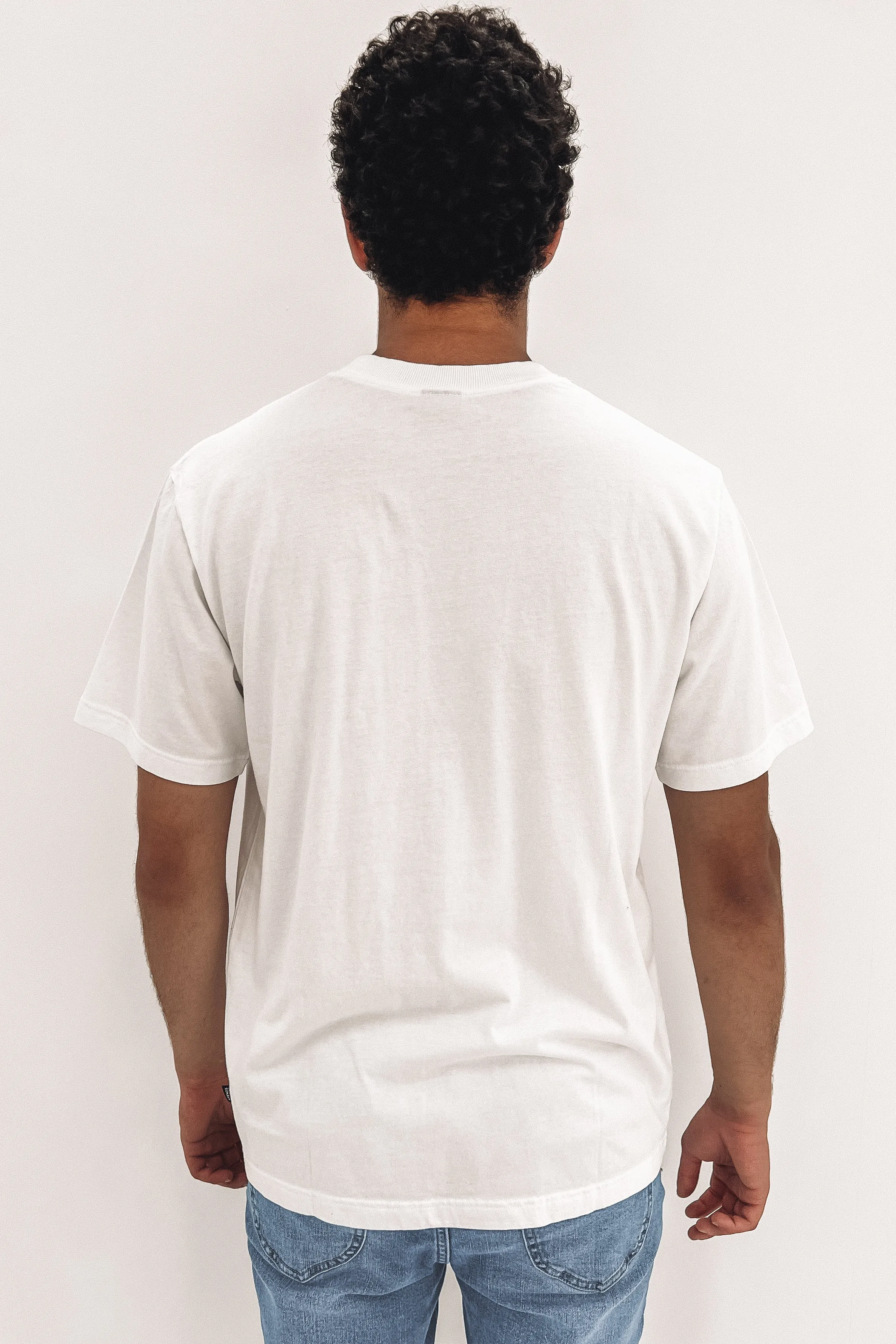 Machine Recycled Retro Fit Tee White