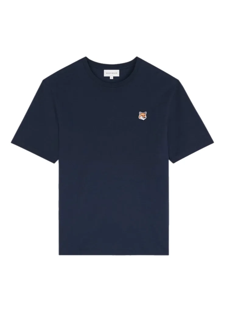 Maison Kitsune Fox Head Patch Regular Tee Shirt