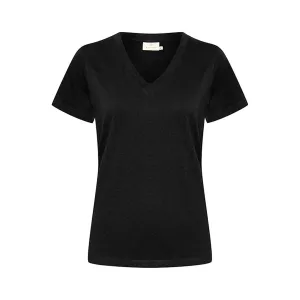 Marin V-neck t-shirt black