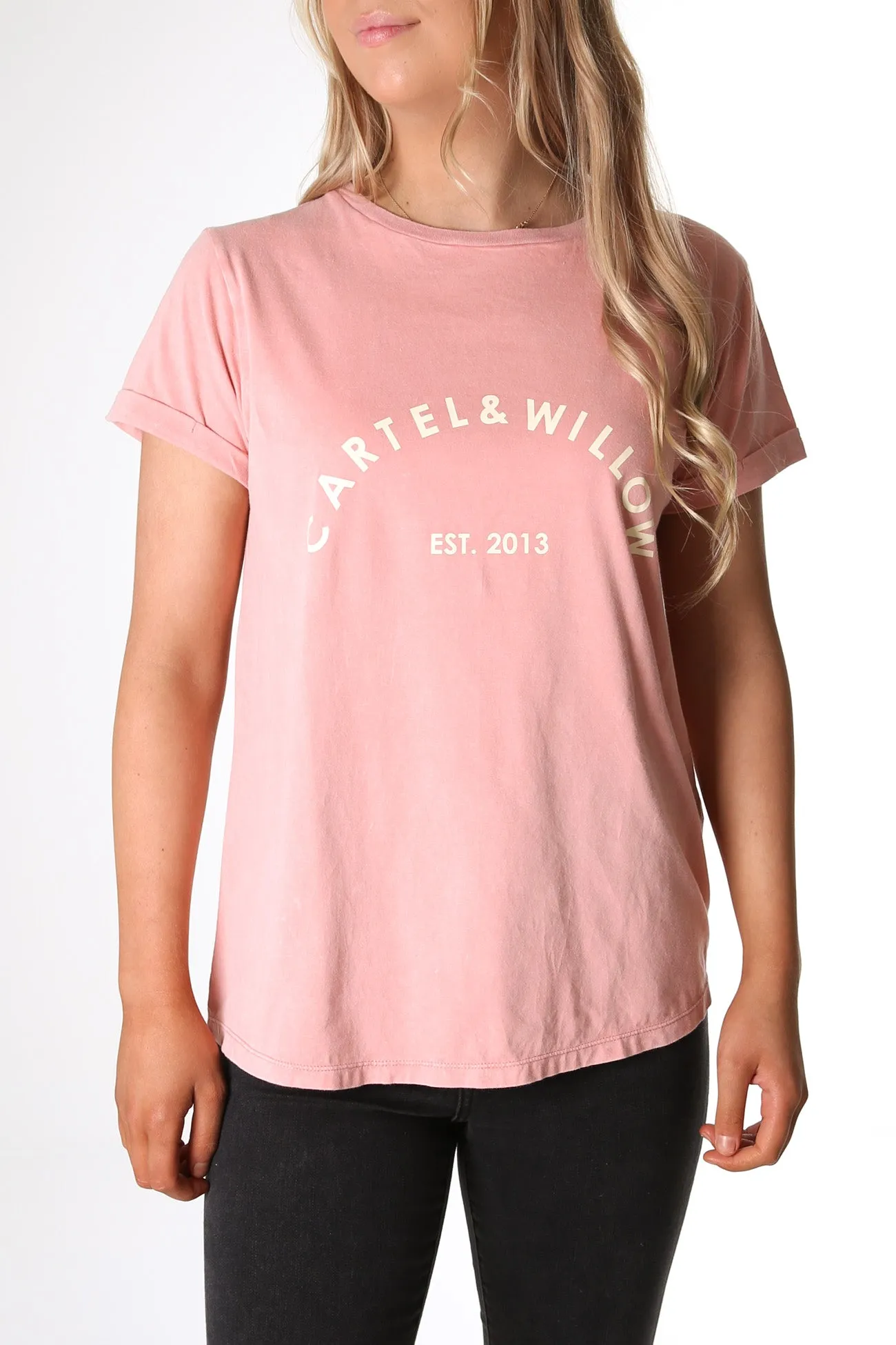 Marlo Tee Pink Sandwash