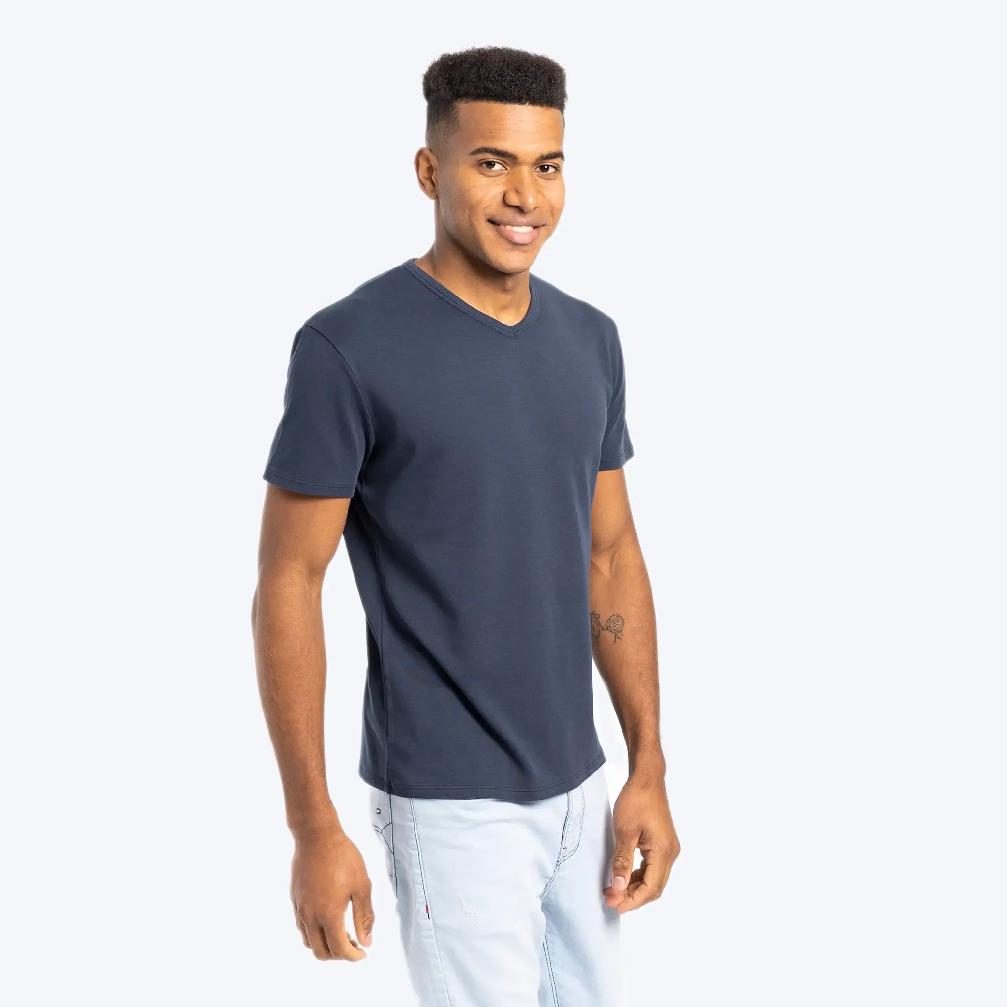 Men's Organic Pima Cotton V-Neck T-Shirt