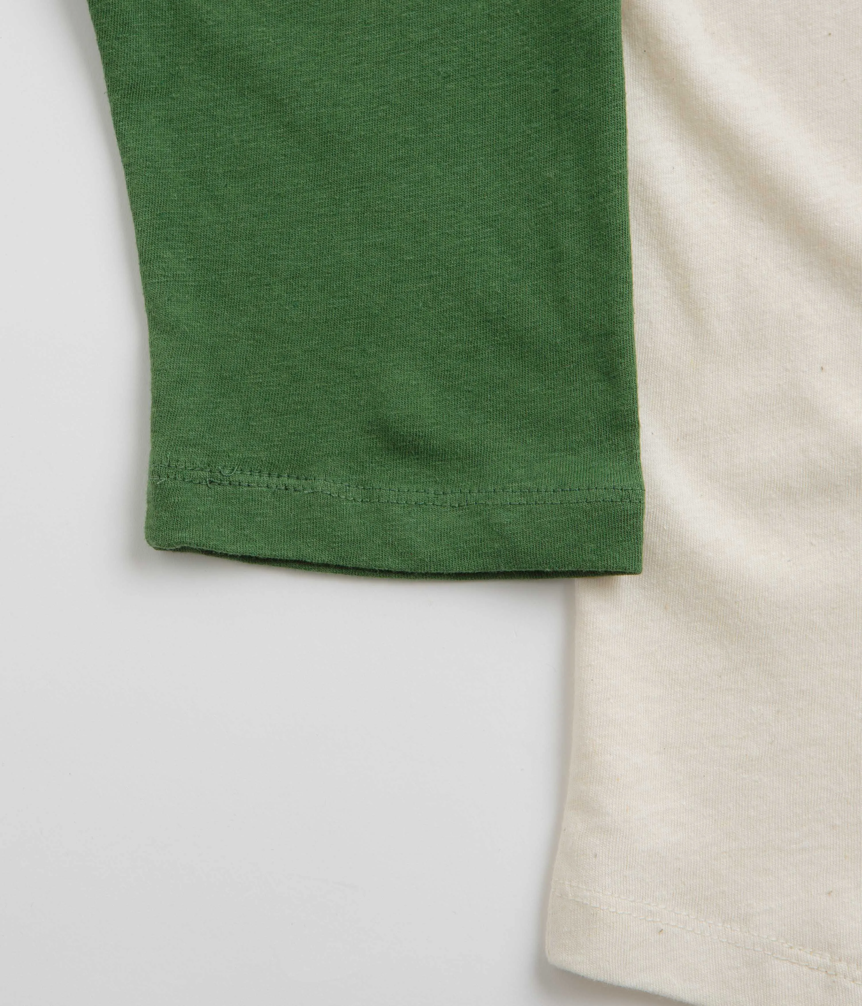 Mollusk Hemp Baseball T-Shirt - True Green