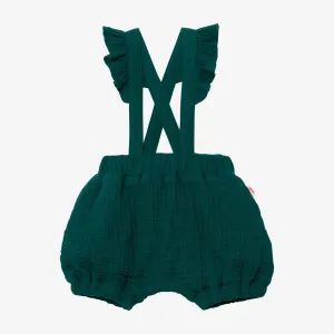 Newborn girl green bloomers