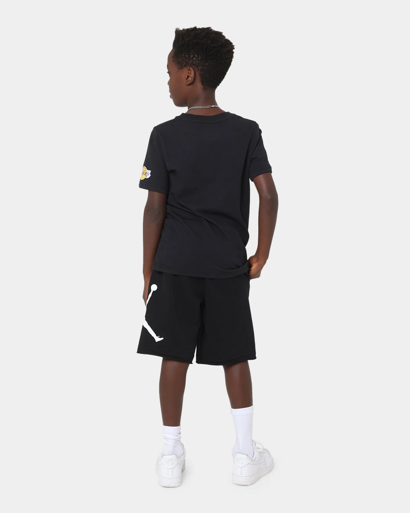 Nike Kids' Los Angeles Lakers Logo T-Shirt Black