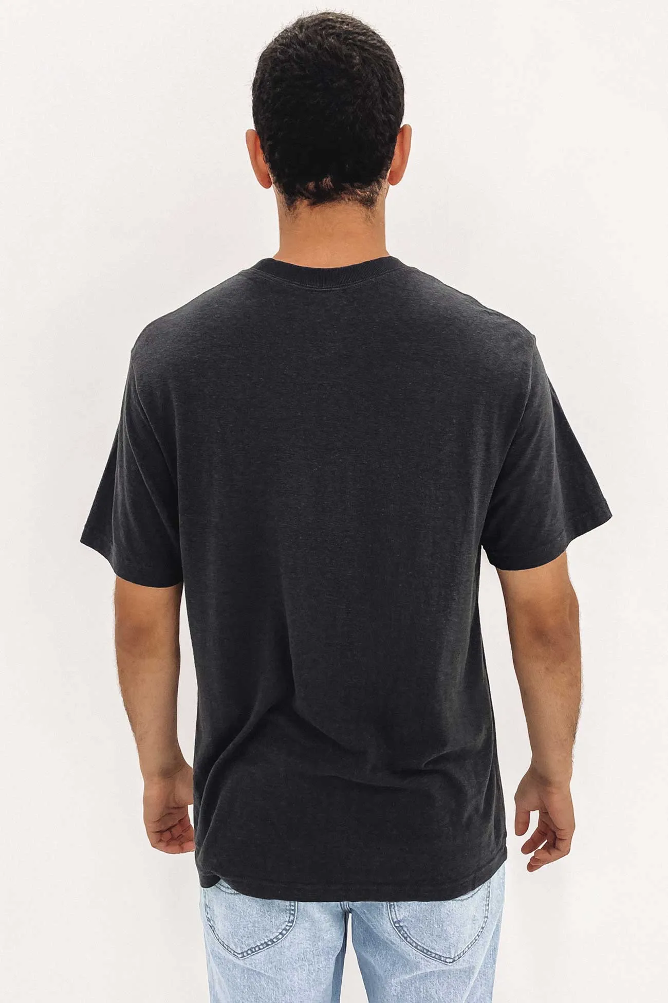 Overlay Hemp Retro Fit Tee Charcoal