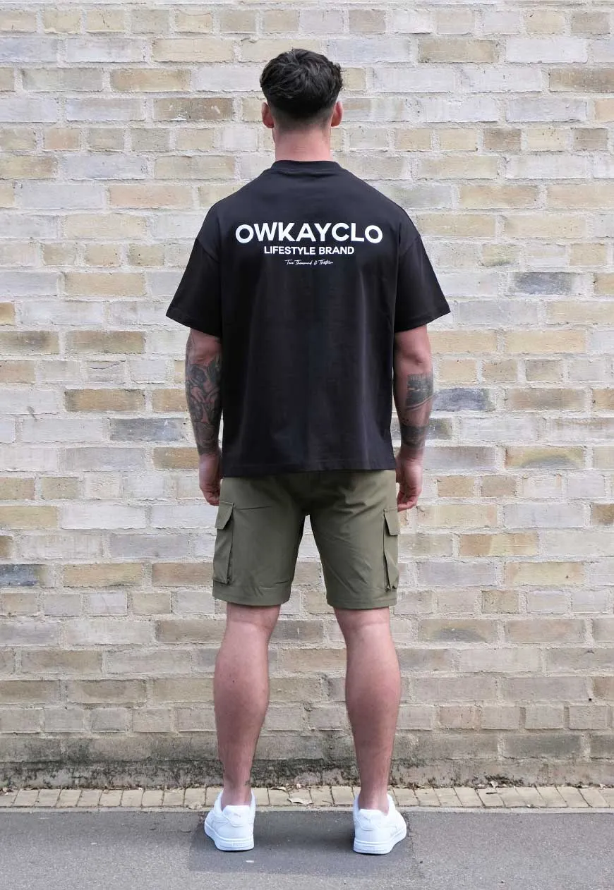 OVERSIZED T-SHIRT BRAND - BLACK