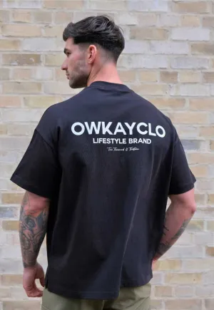 OVERSIZED T-SHIRT BRAND - BLACK