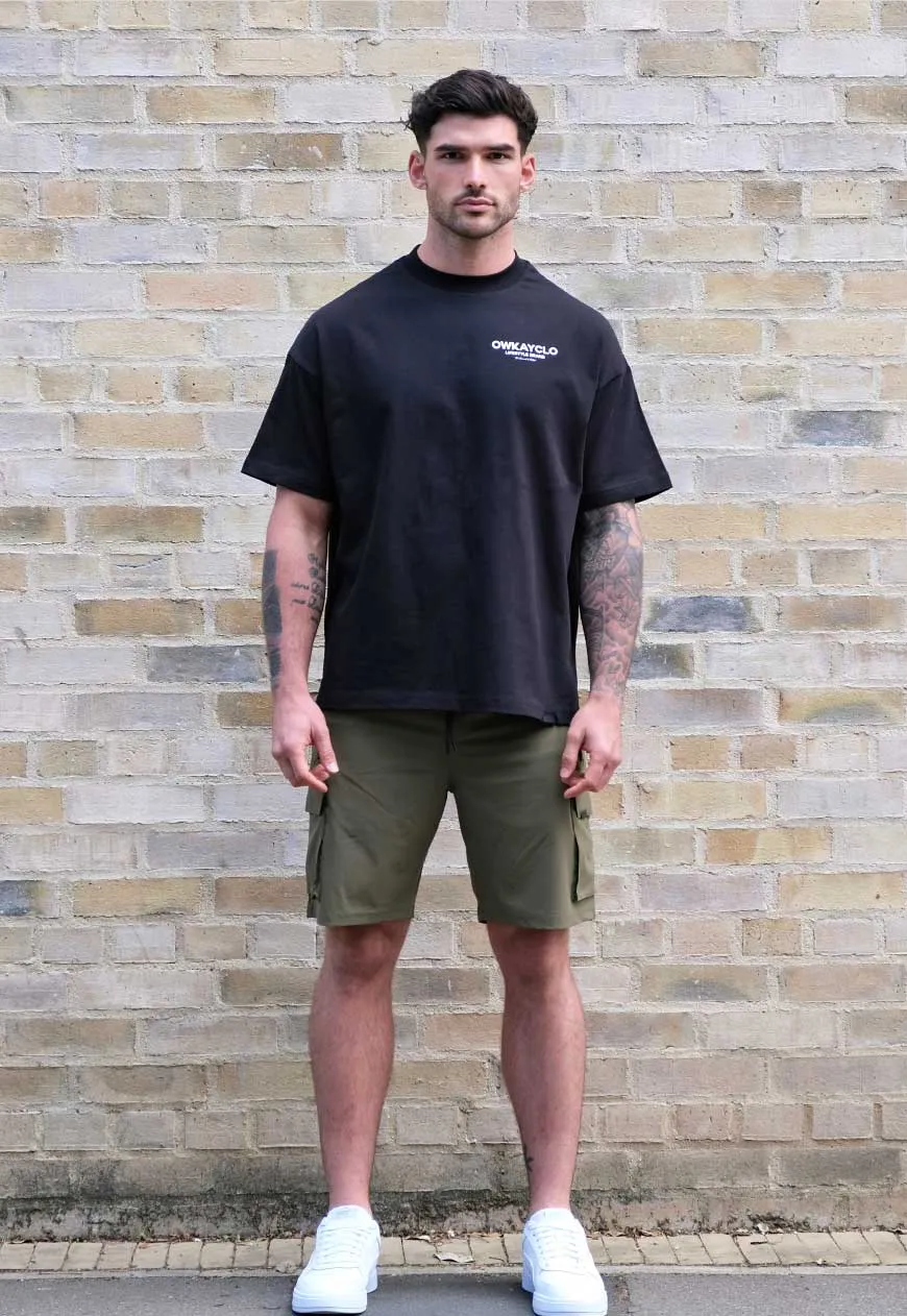 OVERSIZED T-SHIRT BRAND - BLACK