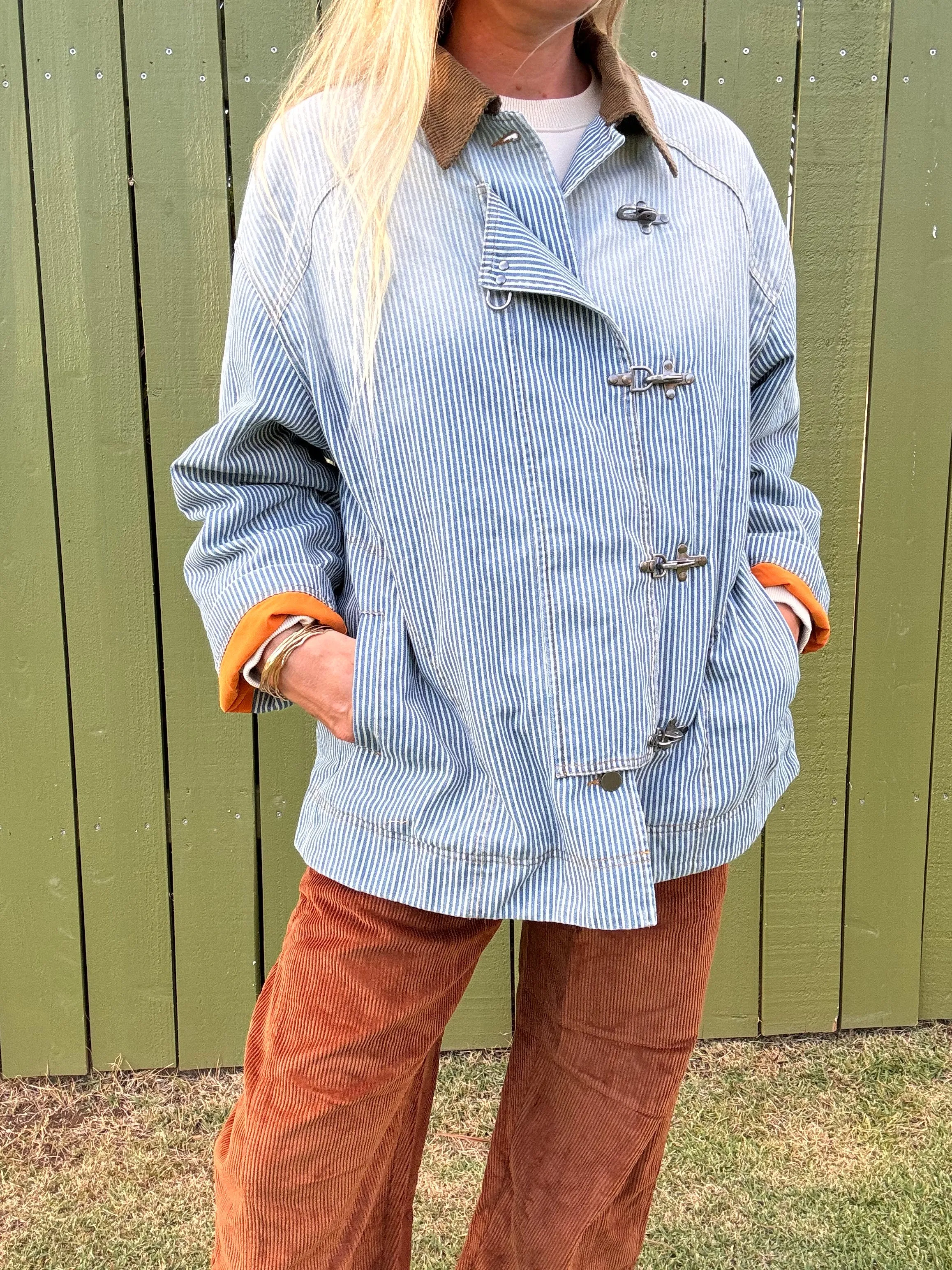 Pippa Denim Striped Jacket