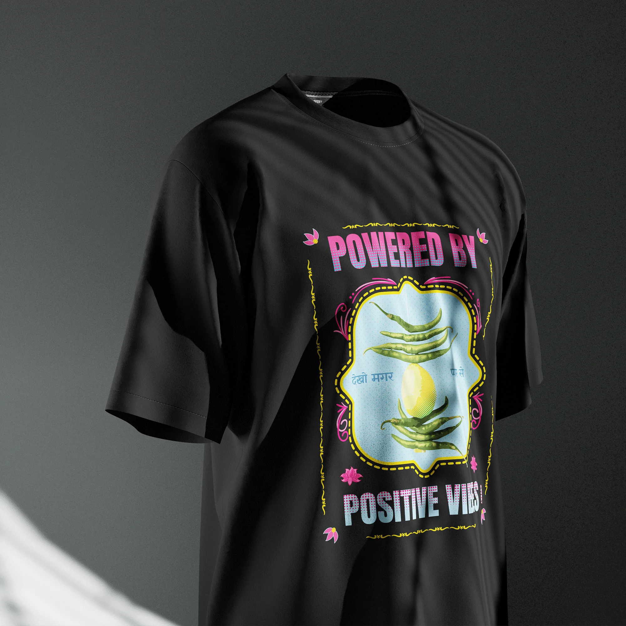 Powered by Positive Vibes Oversized T-shirt