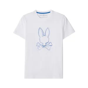 Psycho Bunny Vincent Graphic Tee (White/Blue)