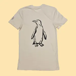 PUREVALLEY 100% Organic Prima Cotton Printed T-Shirt (EU) - Penguin (Unisex)