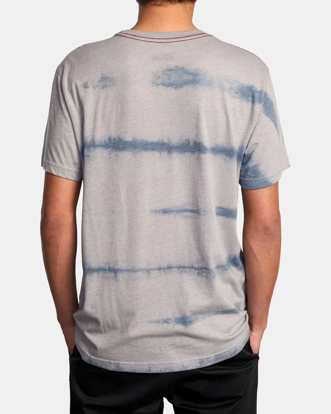 Quarantine Dreams Tee - Grey/Blue Tie Dye