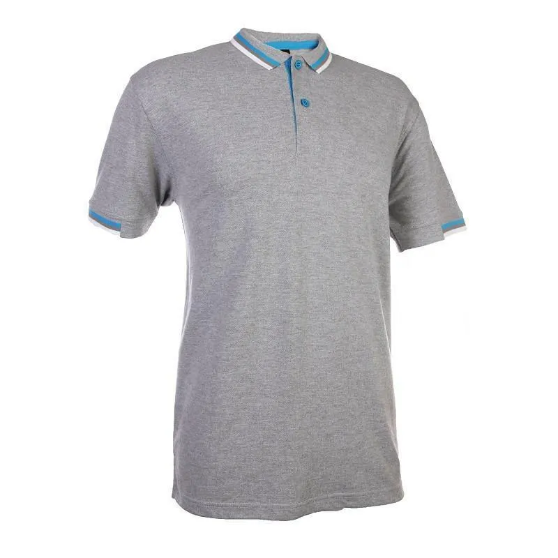 Regular Fit Honeycomb Polo T-shirt with Contrasting Striped Accents