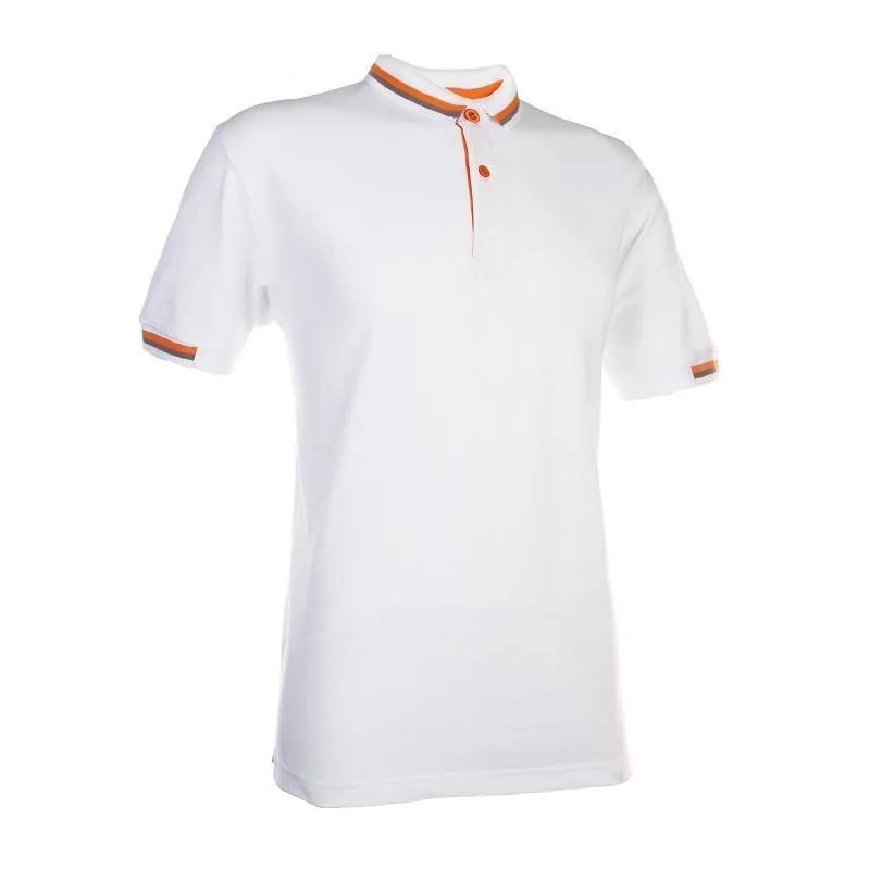 Regular Fit Honeycomb Polo T-shirt with Contrasting Striped Accents