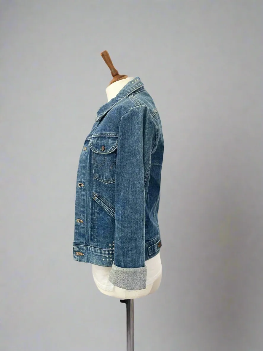 Reworked Vintage Denim Jacket #11. Small/Medium