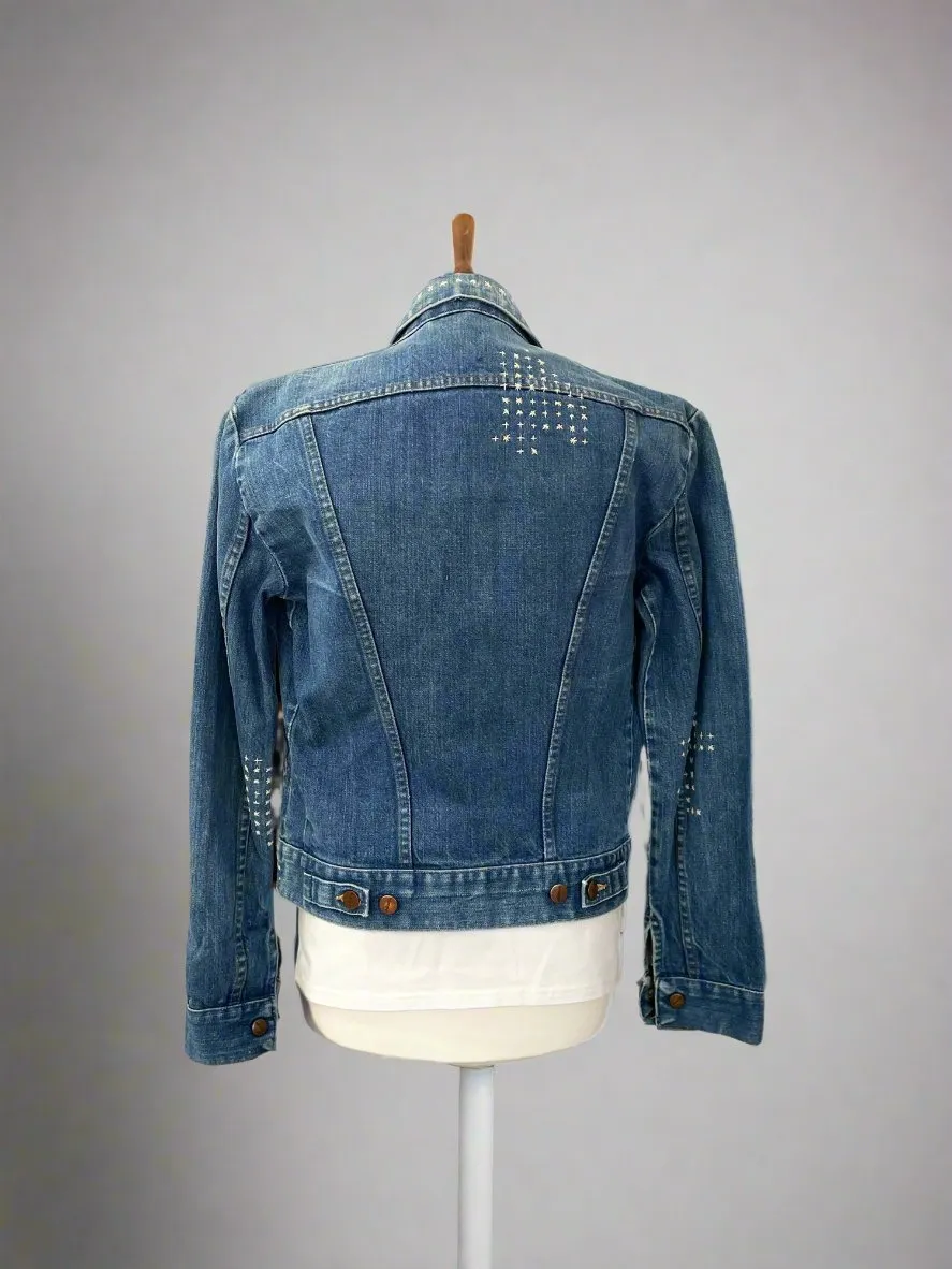 Reworked Vintage Denim Jacket #11. Small/Medium