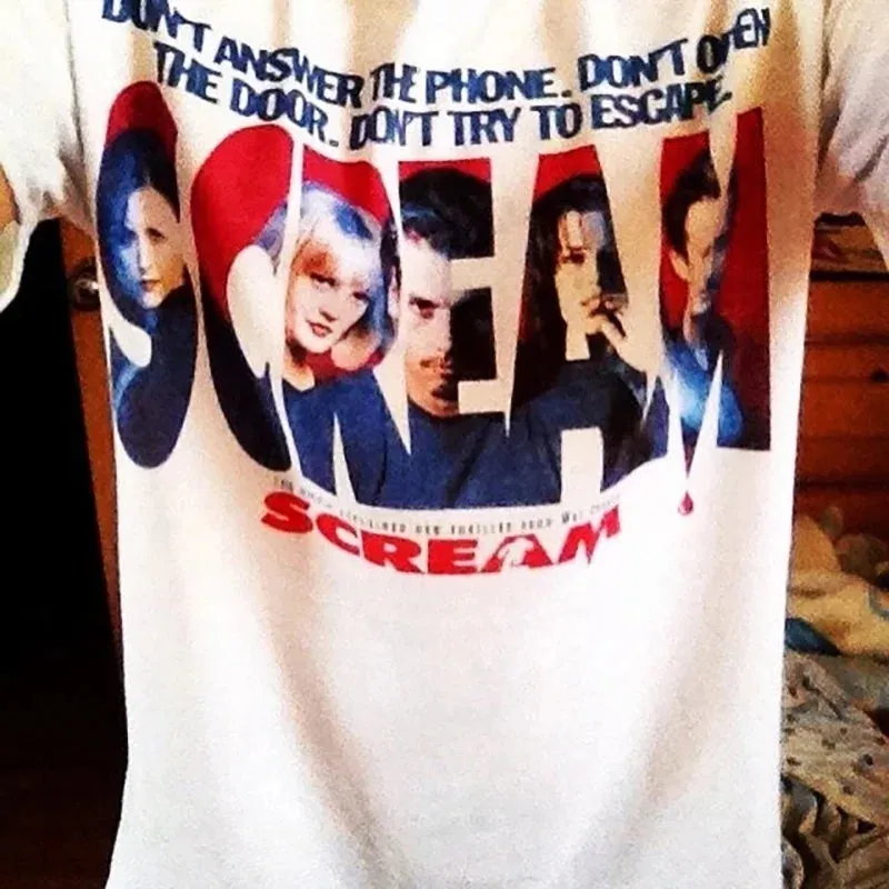 Scream movie graphic tees for the ladies