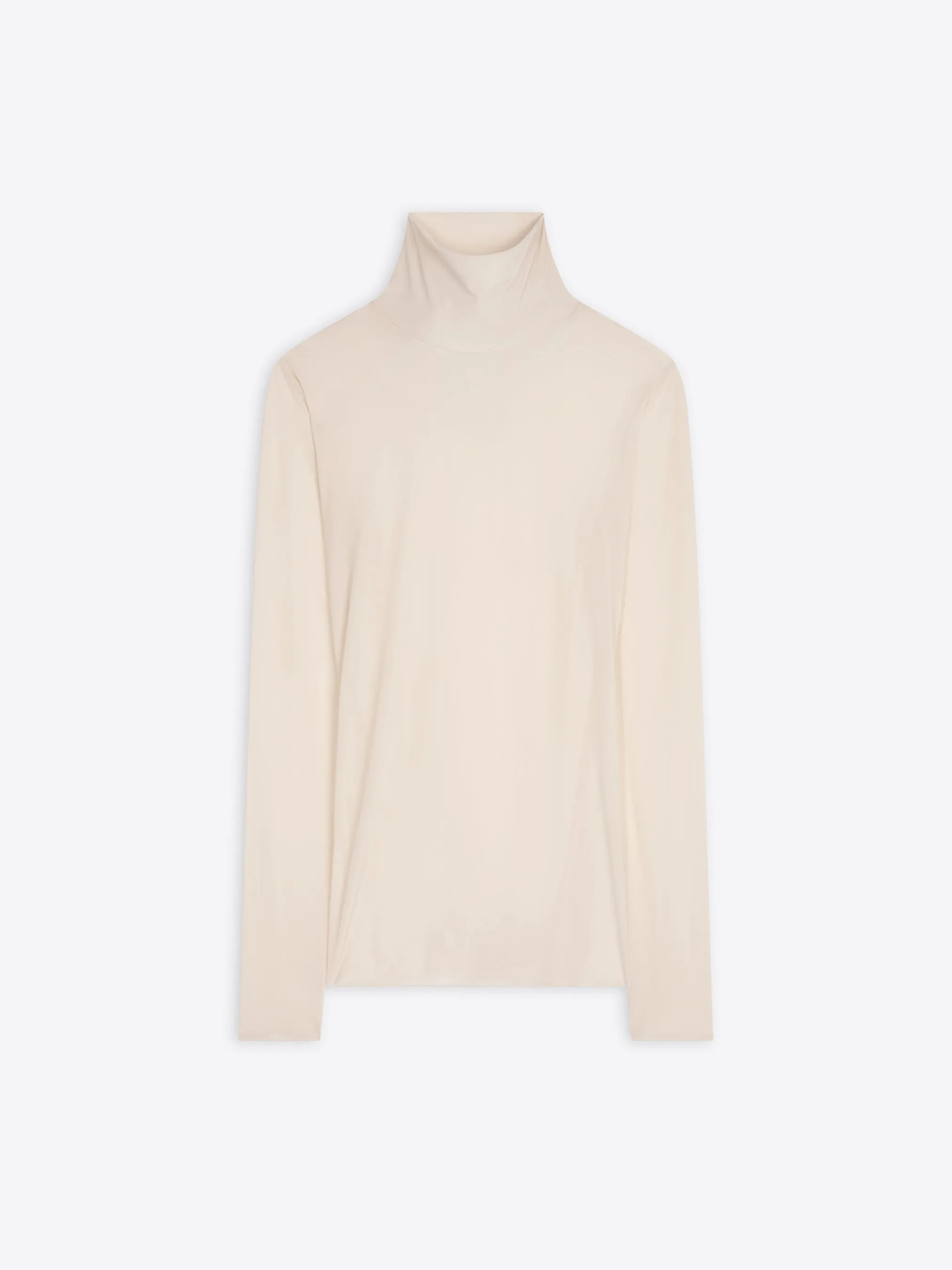 Sheer turtleneck tee