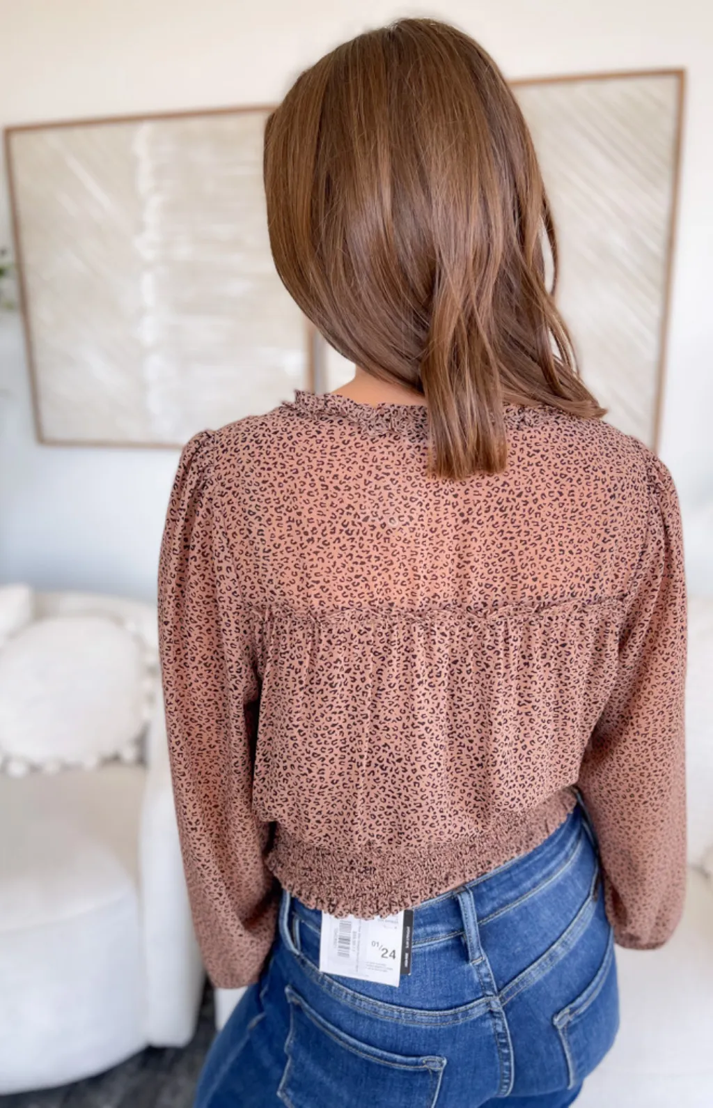 Shelby Animal Print Blouse