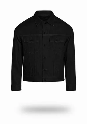 Shorter Classic Black Denim Jacket