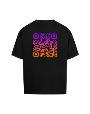 SUNSET Oversized QR Code T-Shirt Unisex