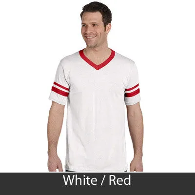 Tau Kappa Epsilon V-Neck Jersey with Striped Sleeves - 360 - TWILL