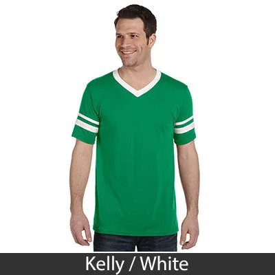 Tau Kappa Epsilon V-Neck Jersey with Striped Sleeves - 360 - TWILL