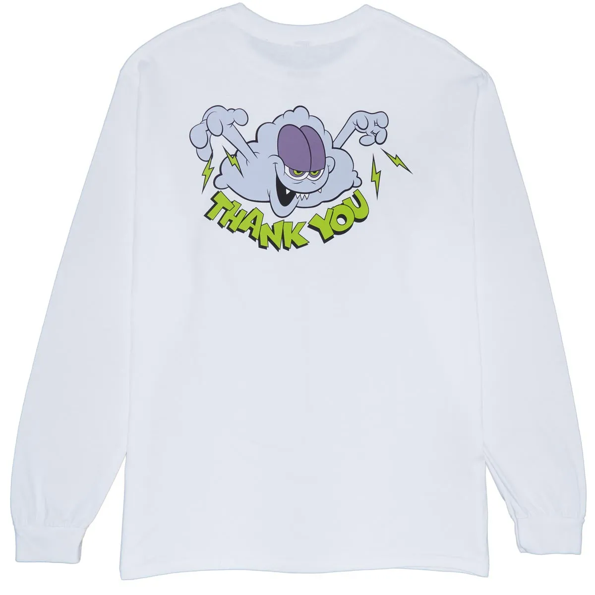 Thank You Static Long Sleeve T-Shirt - White