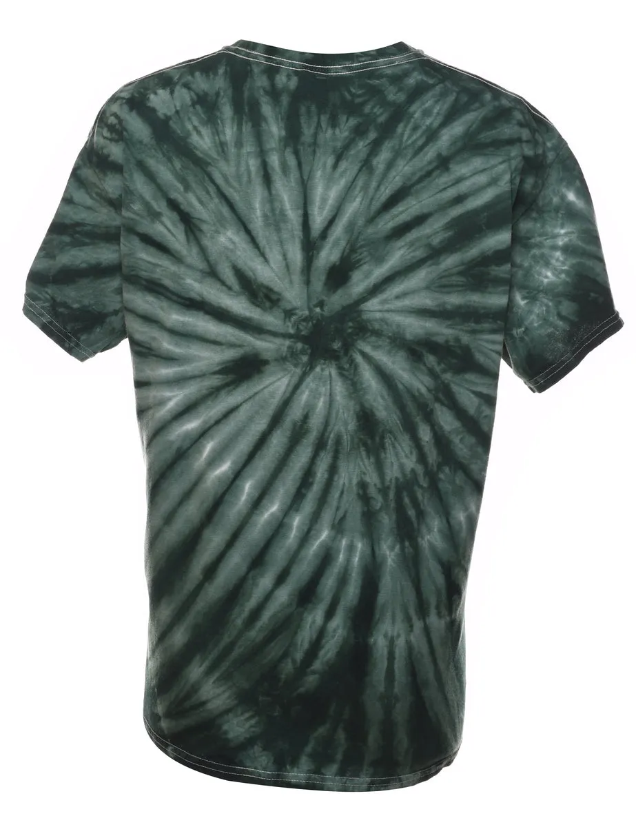 Tie Dye Great Smoky MTNS. Printed T-shirt - L