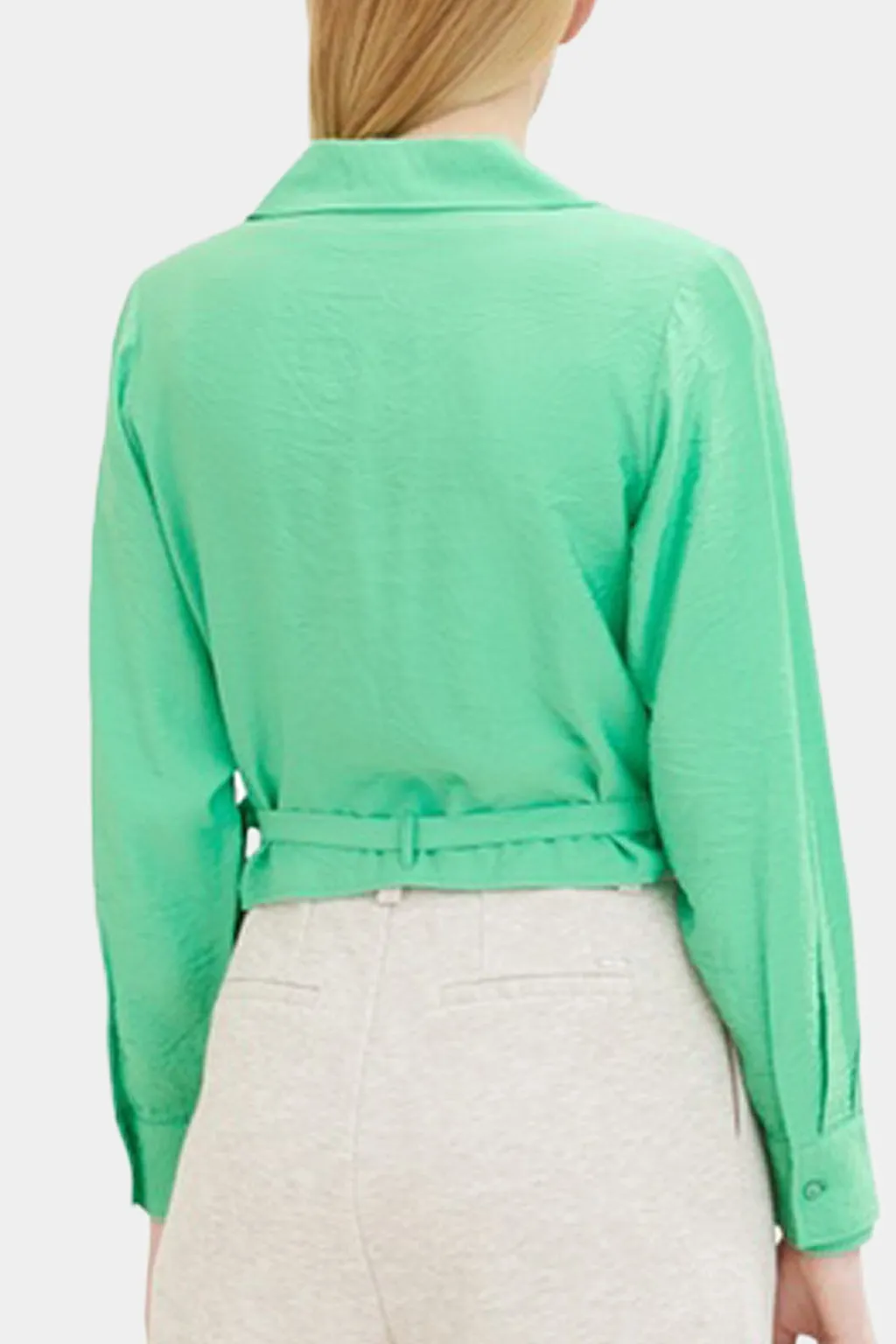 Tom Tailor - Cropped Wrap Blouse