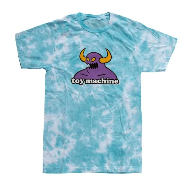 Toy Machine Monster Tye Dye Tee - Blue