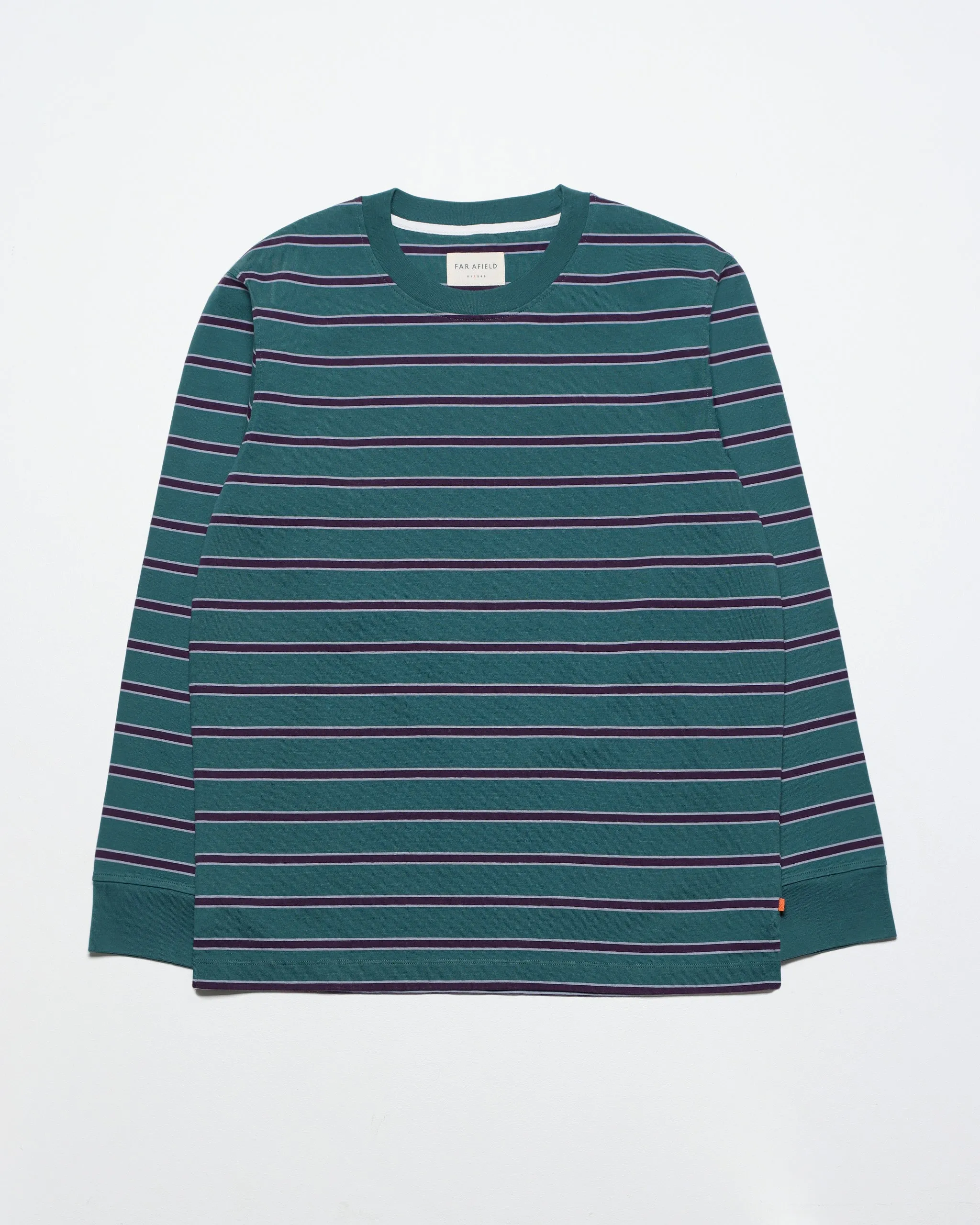 Tres Stripe T-Shirt - Deep Teal / Purple