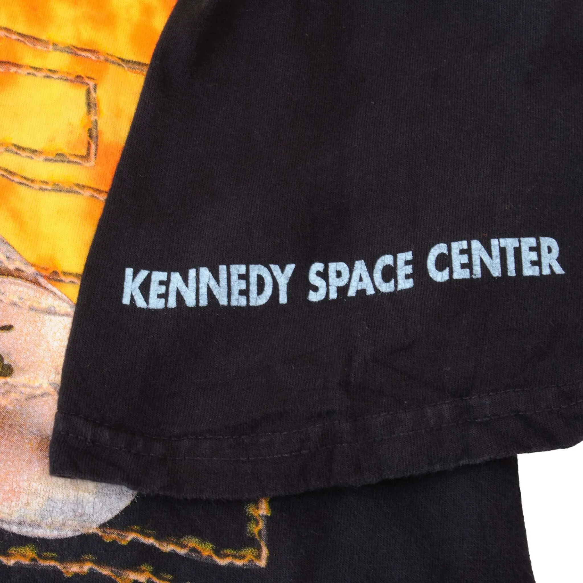 VINTAGE TIE DYE KENNEDY SPACE CENTER LAUNCH TEE SHIRT 2000S SIZE LARGE