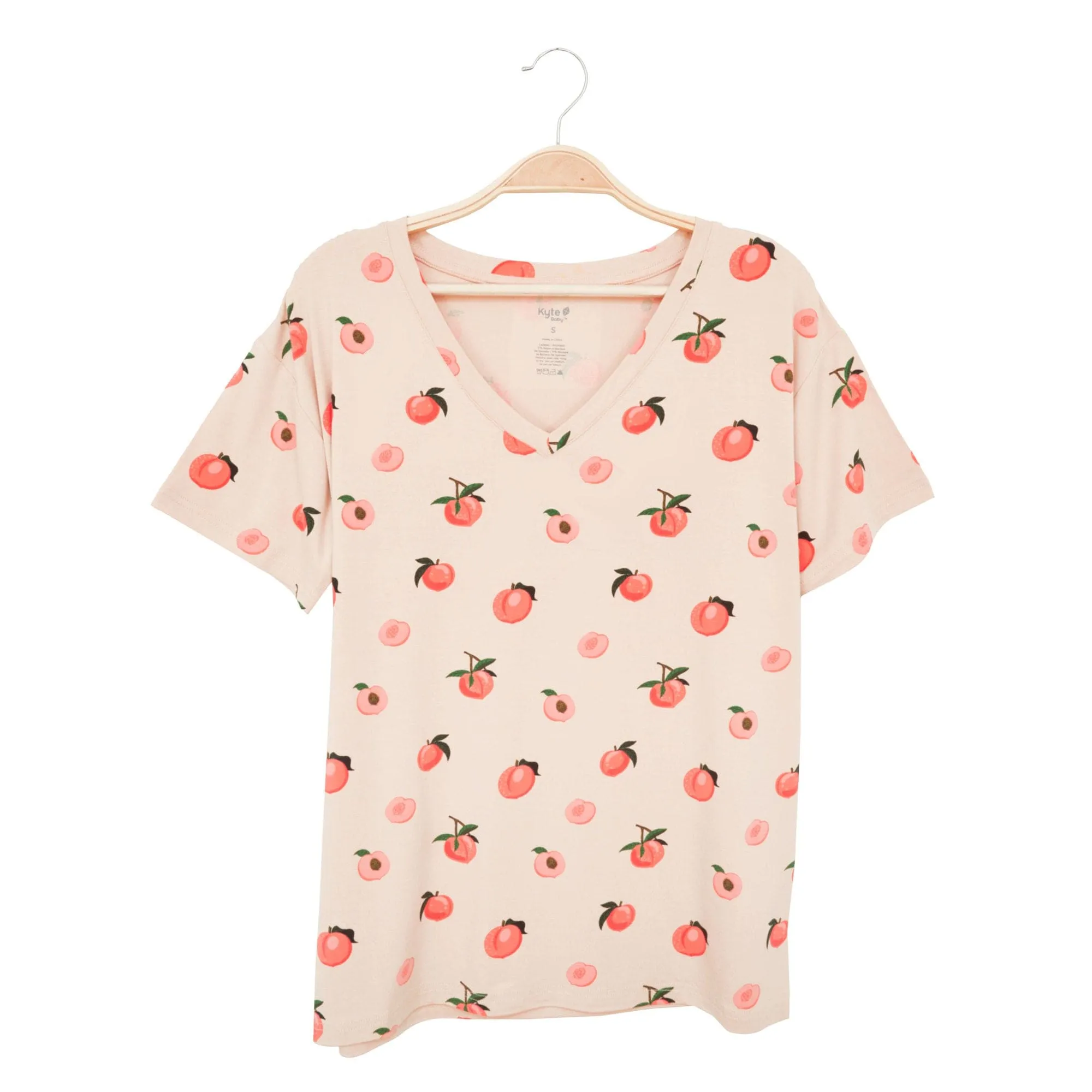 Women’s Relaxed Fit V-Neck in Peach