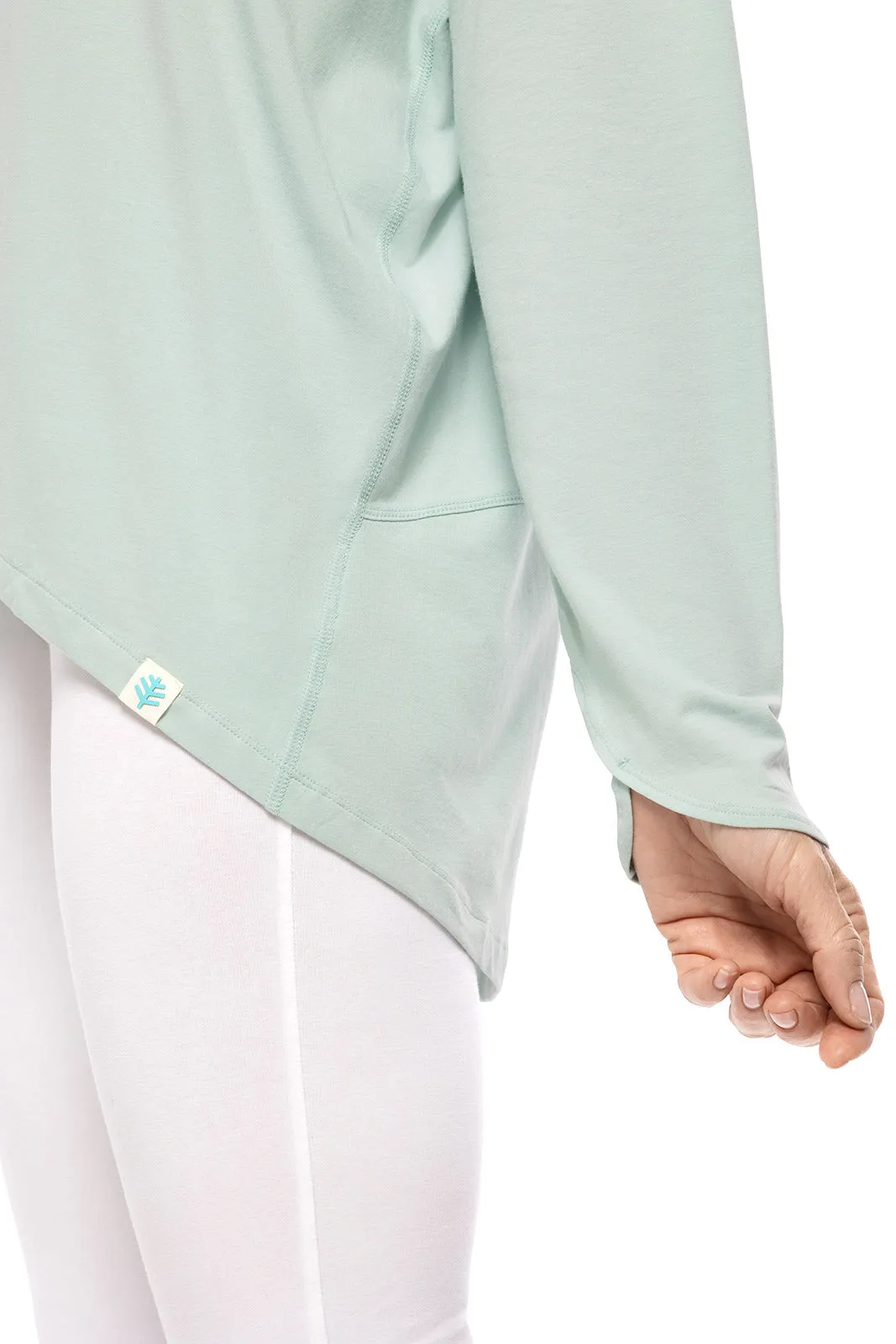 Women's West Palm Drape Tee | Misty Aqua