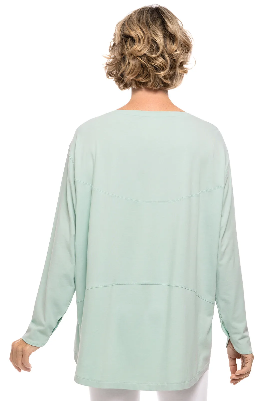 Women's West Palm Drape Tee | Misty Aqua