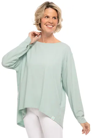 Women's West Palm Drape Tee | Misty Aqua