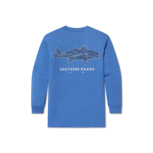 Youth Delta Fish Tee - Long Sleeve