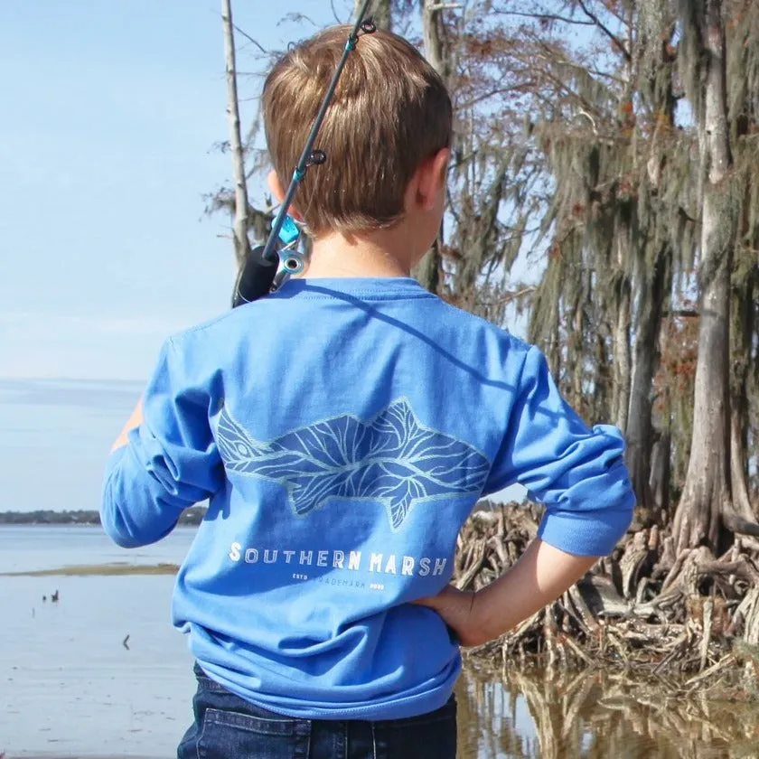 Youth Delta Fish Tee - Long Sleeve